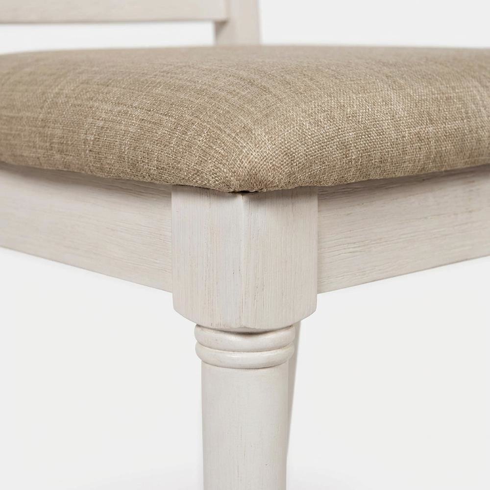 Upholstered Desk Chair with Wood Frame, Modern Accent Chair for Dining Room