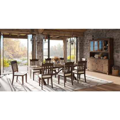 Bakersfield Mission Style  Slatback Solid Acacia Dining Chair (Set of 2)