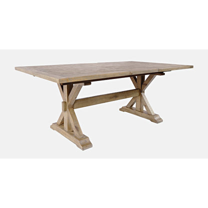 Carlyle Crossing Solid Wood 78" Six-Piece Dining Set with Bench and Slat Chairs
