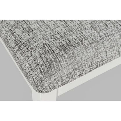 Urban Icon Contemporary 42" Round Five-Piece Dining Set with Upholstered Chairs