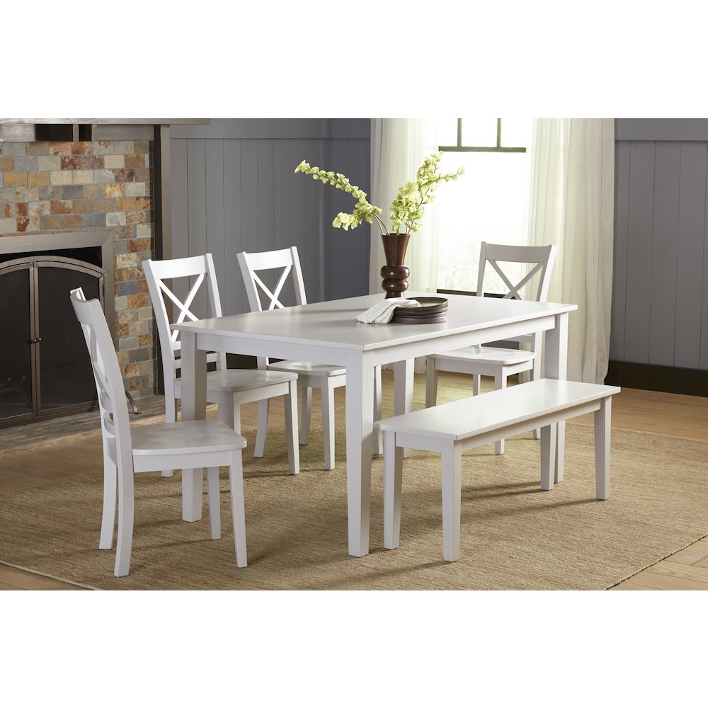 Simplicity Solid Wood Classic X-Back Counter Stool (Set of 2)