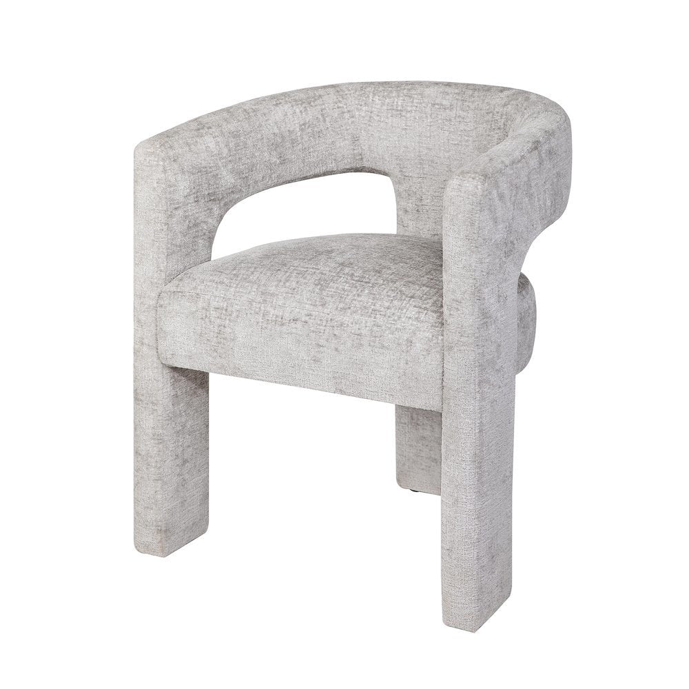 Gwen Modern Luxury Jacquard Fabric Sculpture Armchair - Set of 6