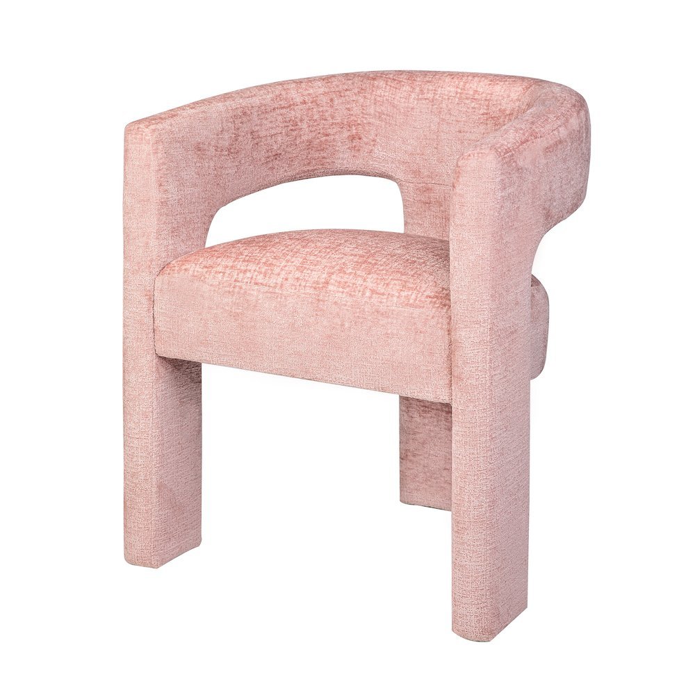 Gwen Modern Luxury Jacquard Fabric Sculpture Armchair - Set of 6