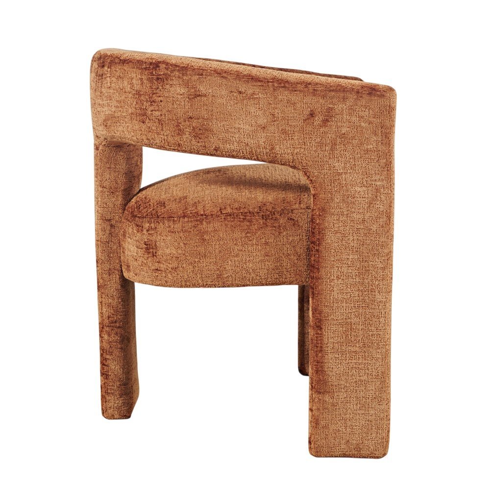 Gwen Modern Luxury Jacquard Fabric Sculpture Armchair - Set of 6