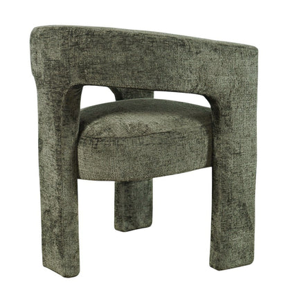 Gwen Modern Luxury Jacquard Fabric Sculpture Armchair - Set of 6