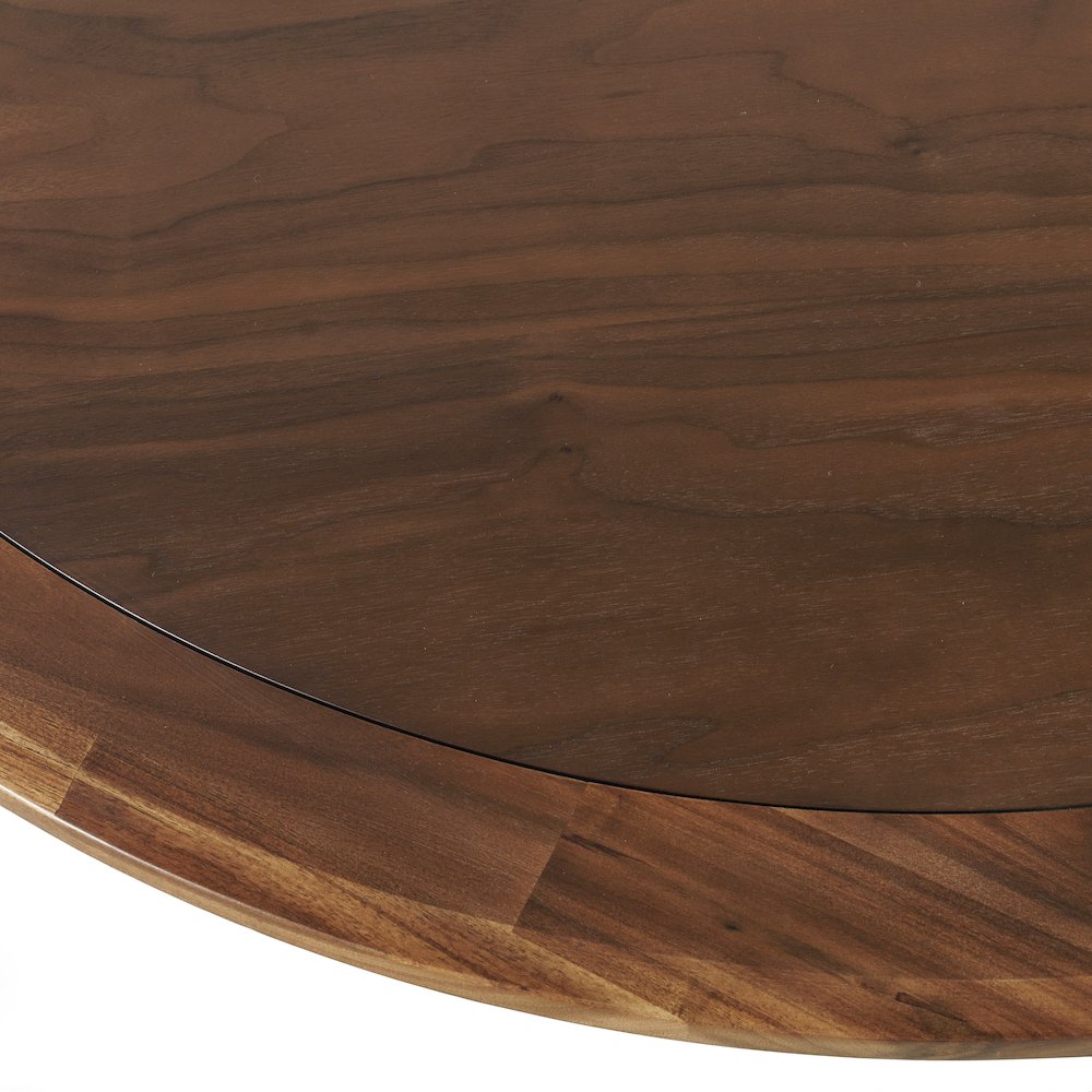 Nash Mid-Century Modern 45" Round Pedestal Counter Height Dining Table