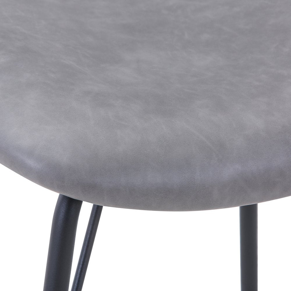 Contemporary Modern Faux Leather Split-Back Upholstered Dining Chair (Set of 2)