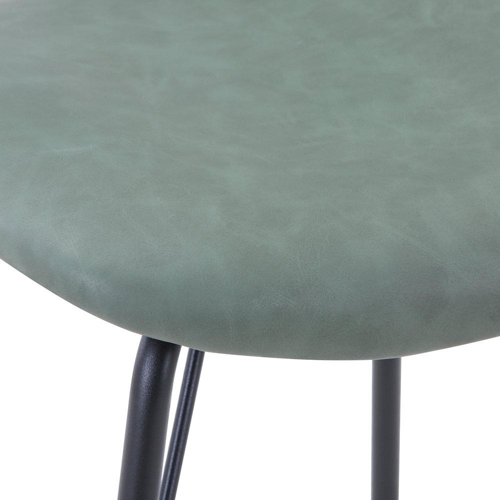 Contemporary Modern Faux Leather Split-Back Upholstered Dining Chair (Set of 2)