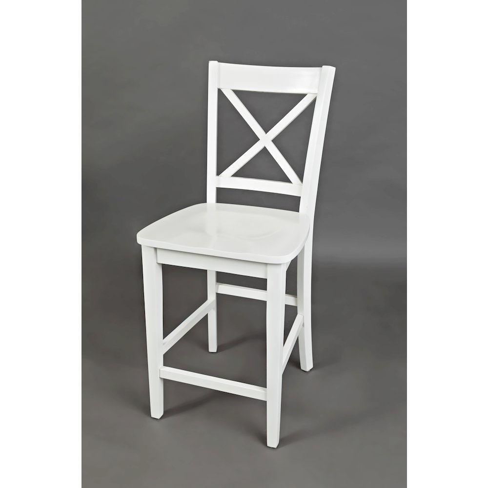 Simplicity Solid Wood Classic X-Back Counter Stool (Set of 2)