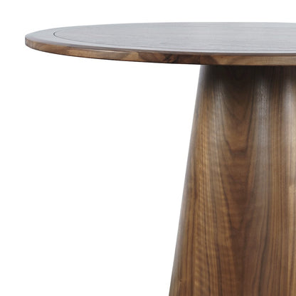 Nash Mid-Century Modern 45" Round Pedestal Counter Height Dining Table