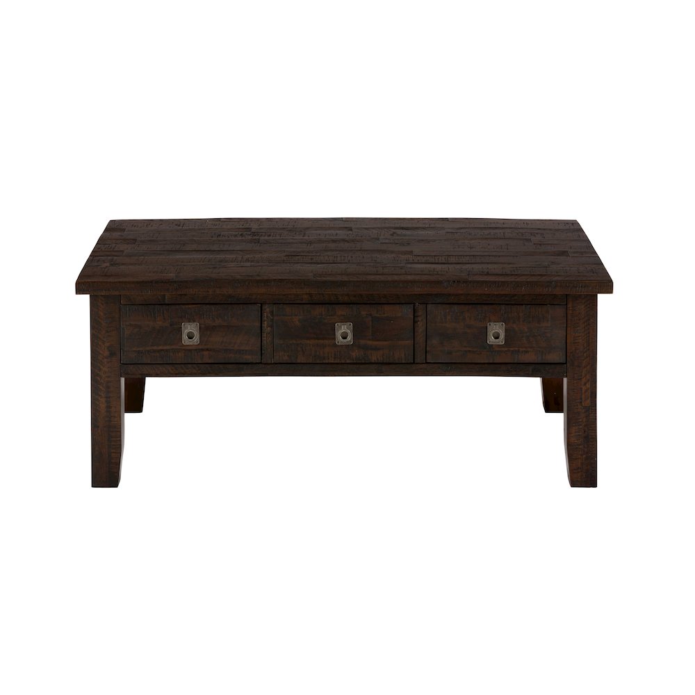 Kona Grove 48" Distressed Solid Wood Rectangle Coffee Table