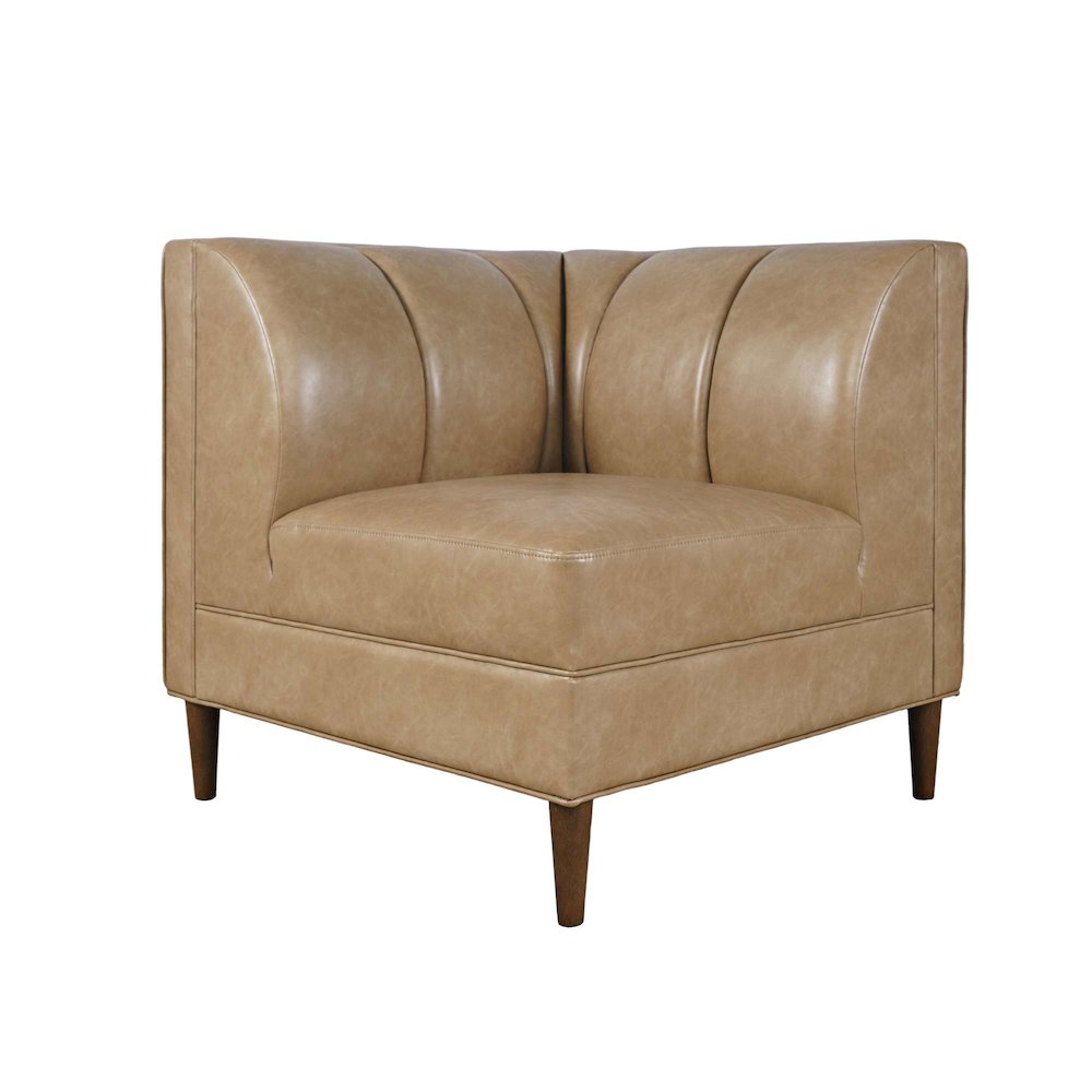 Ruston Modern Banquette Faux Leather Sectional Corner Wedge Seating