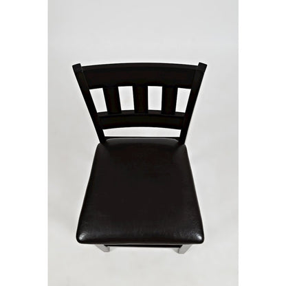 Five Piece Counter Height Dining Set - Table and 4 Faux Leather Stools