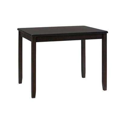 Five Piece Counter Height Dining Set - Table and 4 Faux Leather Stools