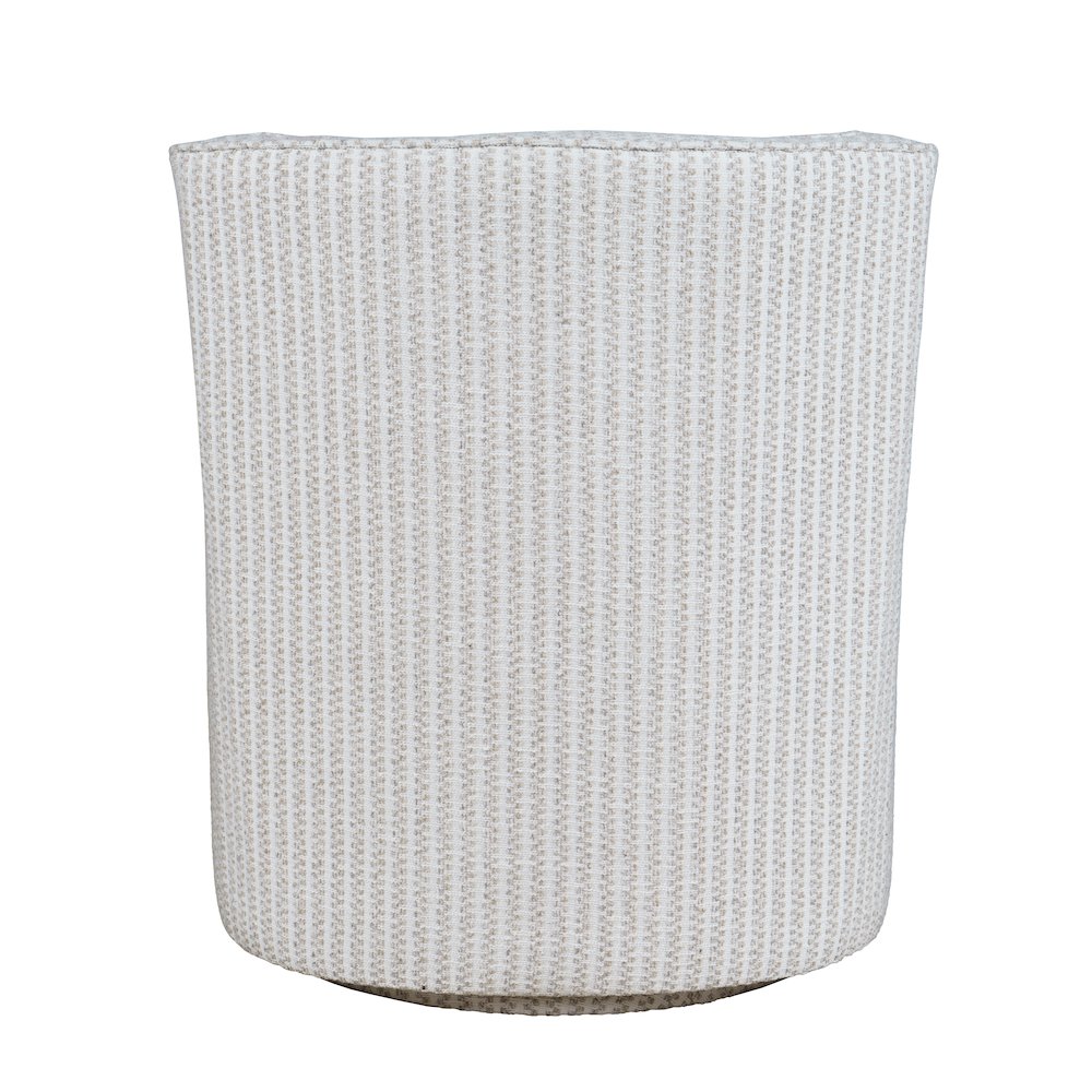 Barrett Crux Transitional Modern Textured Upholstery Swivel Accent Armchair