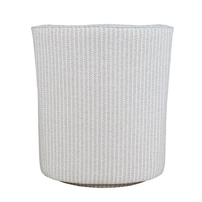 Barrett Crux Transitional Modern Textured Upholstery Swivel Accent Armchair