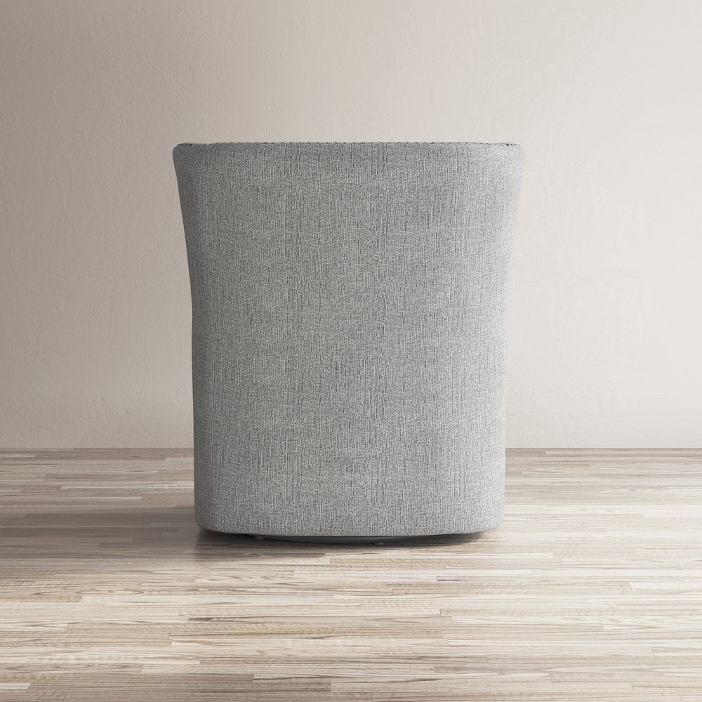 Bryson Transitional Upholstered Swivel Chair with Nailhead Trim