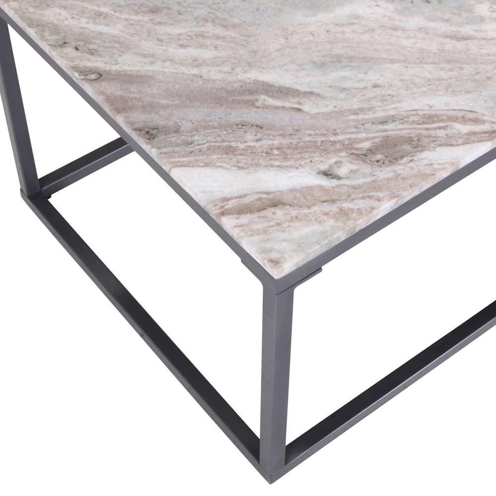 Wynn 48" Modern Luxe Solid Marble Coffee Table