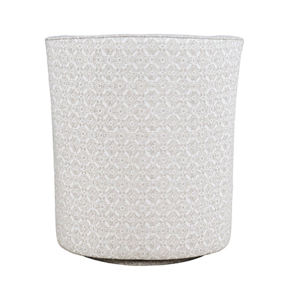 Barrett Crux Transitional Modern Textured Upholstery Swivel Accent Armchair