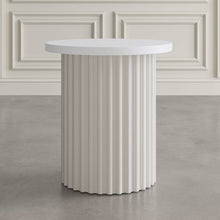 Auden Three Piece Mid-Century Modern Fluted Living Room Coffee and End Table Set