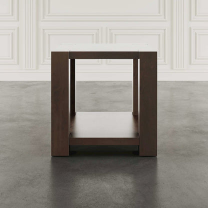 Brownstone 3-Pc Transitional Rectangular Coffee Table, End Tables Set