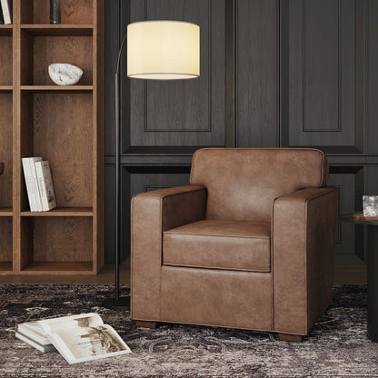 Eastwood Faux Leather Lodge Accent Lounge Chair
