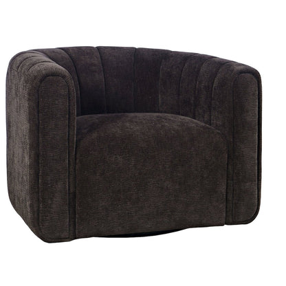 Grande Modern Barrel Swivel Upolstered Tufted Accent Chair