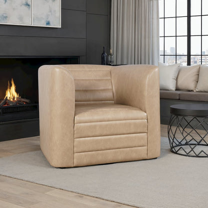 GT Faux Leather Modern Sport Accent Swivel Chair