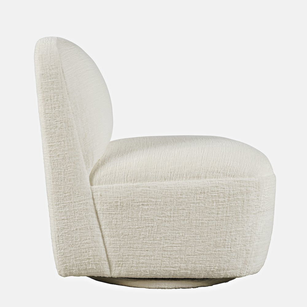 Josie Upholstered Contemporary Casual Swivel Accent Chair