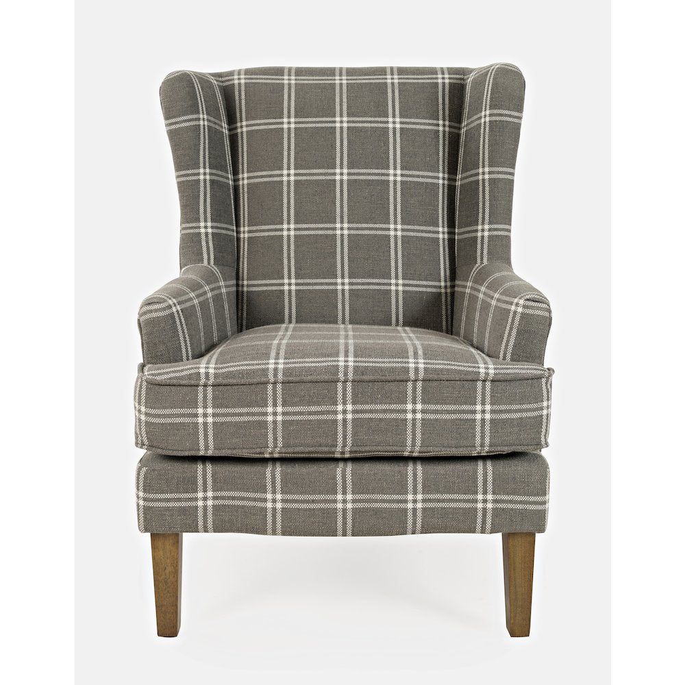 Lacroix Traditional Upholstered Wingback Accent Chair