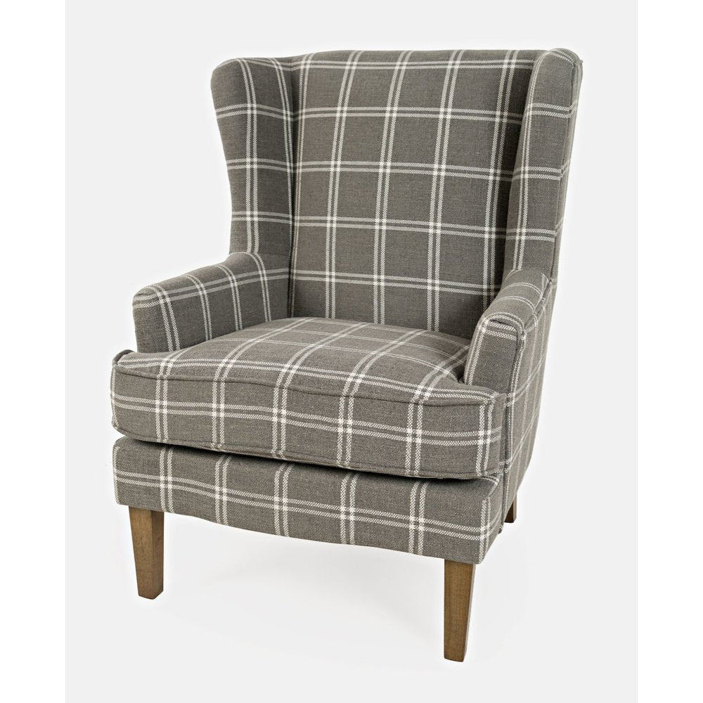 Lacroix Traditional Upholstered Wingback Accent Chair
