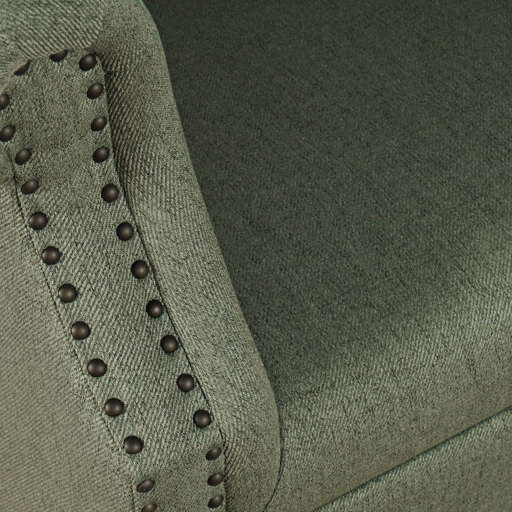 Transitional Contemporary Upholstered Barrel Curved Back Accent Chair