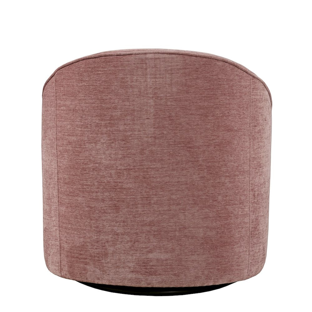 Lulu Mid-Century Modern Upholstered Casual Swivel Accent Chair