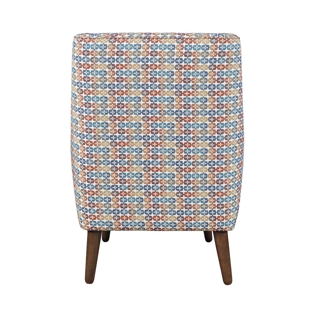 Nielsen Mid-Century Modern Upholstered Retro Geometric Fabric Accent Chair