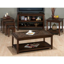 Baroque 48" Coffee Table with Mosaic Tile Inlay