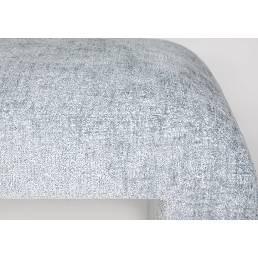 Sophia Modern Luxury Curved Upholstered Waterfall Jacquard Bench - Large