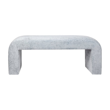 Sophia Modern Luxury Curved Upholstered Waterfall Jacquard Bench - Small