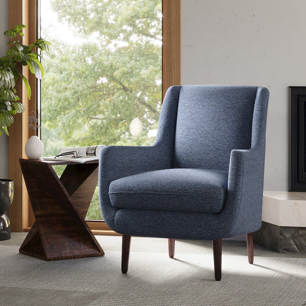 Theo Mid-Century Modern Contemporary Upholstered Accent Chair