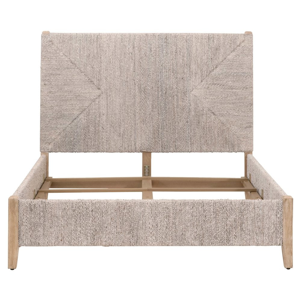 Woven Transitional Malay Cal King Bed