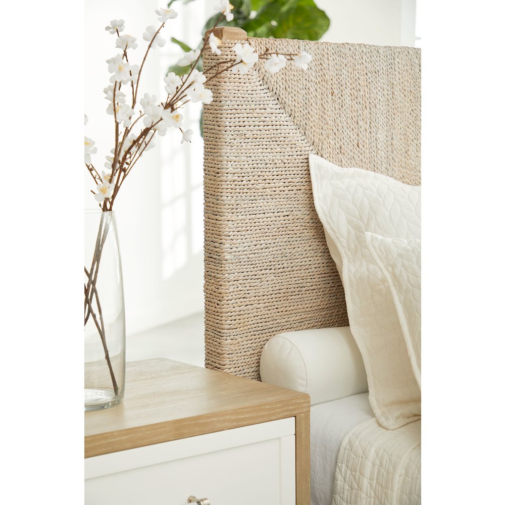 Woven Transitional Malay Cal King Bed