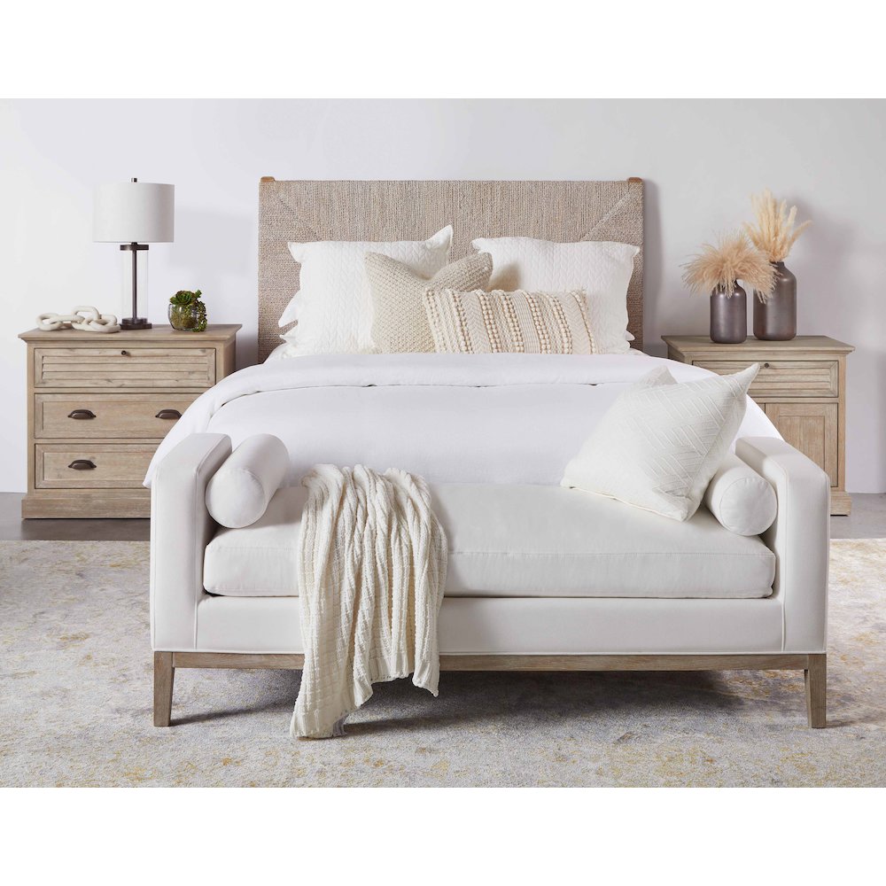 Woven Transitional Malay Cal King Bed