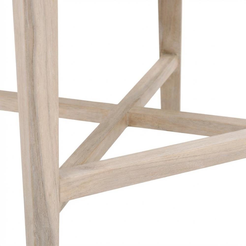Transitional Outdoor Counter Stool with Removable Cushion and Modern Design