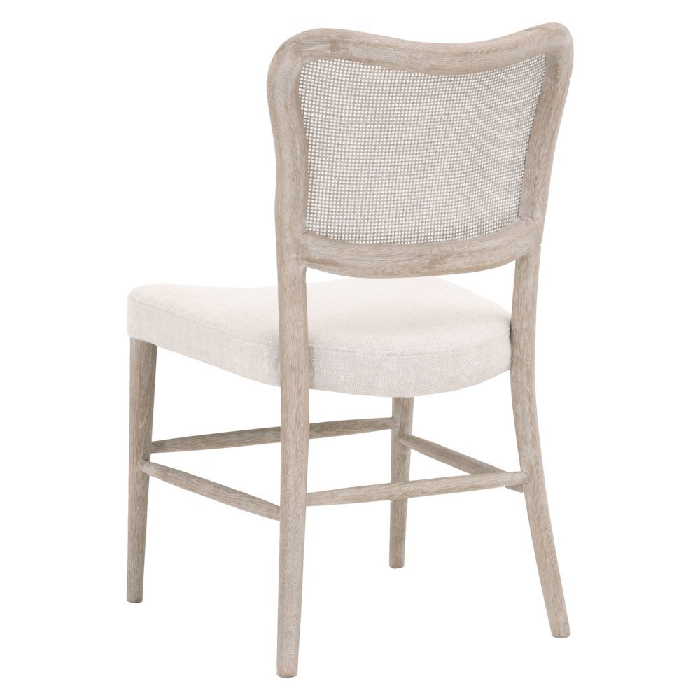 Dining Chair Set Brown, Cane Back, Solid Wood
