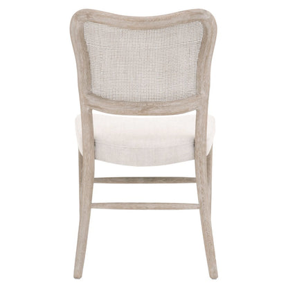 Dining Chair Set Brown, Cane Back, Solid Wood