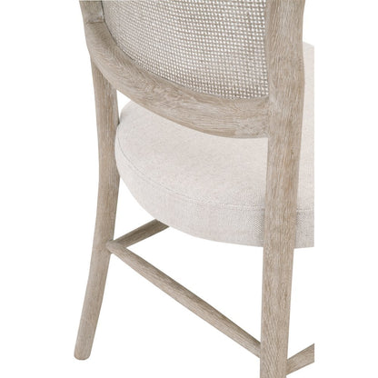 Dining Chair Set Brown, Cane Back, Solid Wood