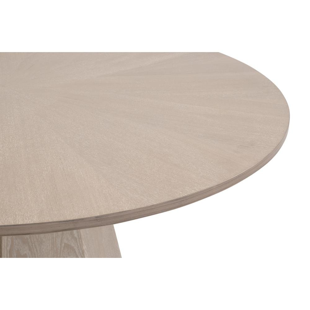 Gray Round 42" Dining Table – Kitchen or Dining Table for 4 People