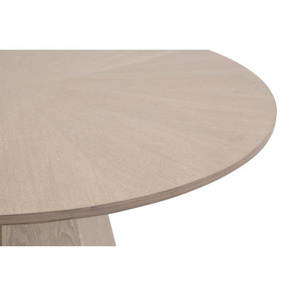 Gray Round 42" Dining Table – Kitchen or Dining Table for 4 People
