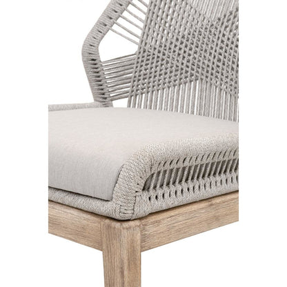Gray Woven Chair Set – Accent Chairs Set of 2 for Lounge or Living Room