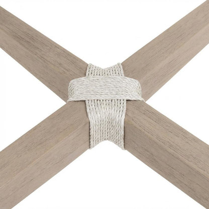 Outdoor Counter Stool with Reversible Cushion and Teak Frame