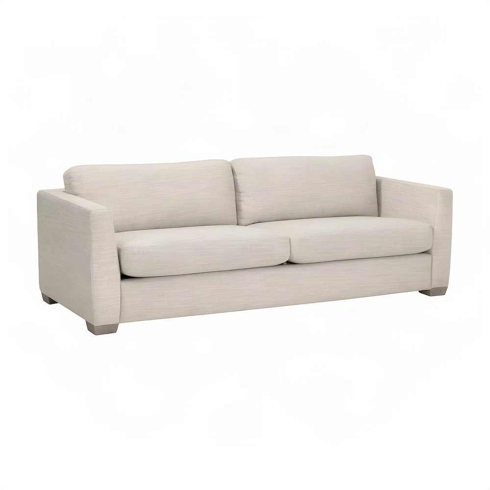 Starlight Canyon Home Taper Sofa, Performance Flax Linen, Natural Gray Oak